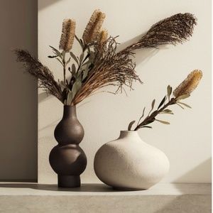H&M Tall Vase - Dark Brown